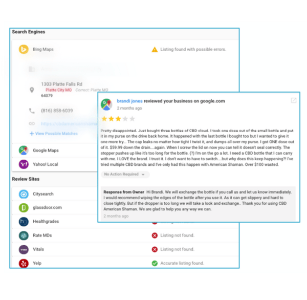 Example of reputation management in action